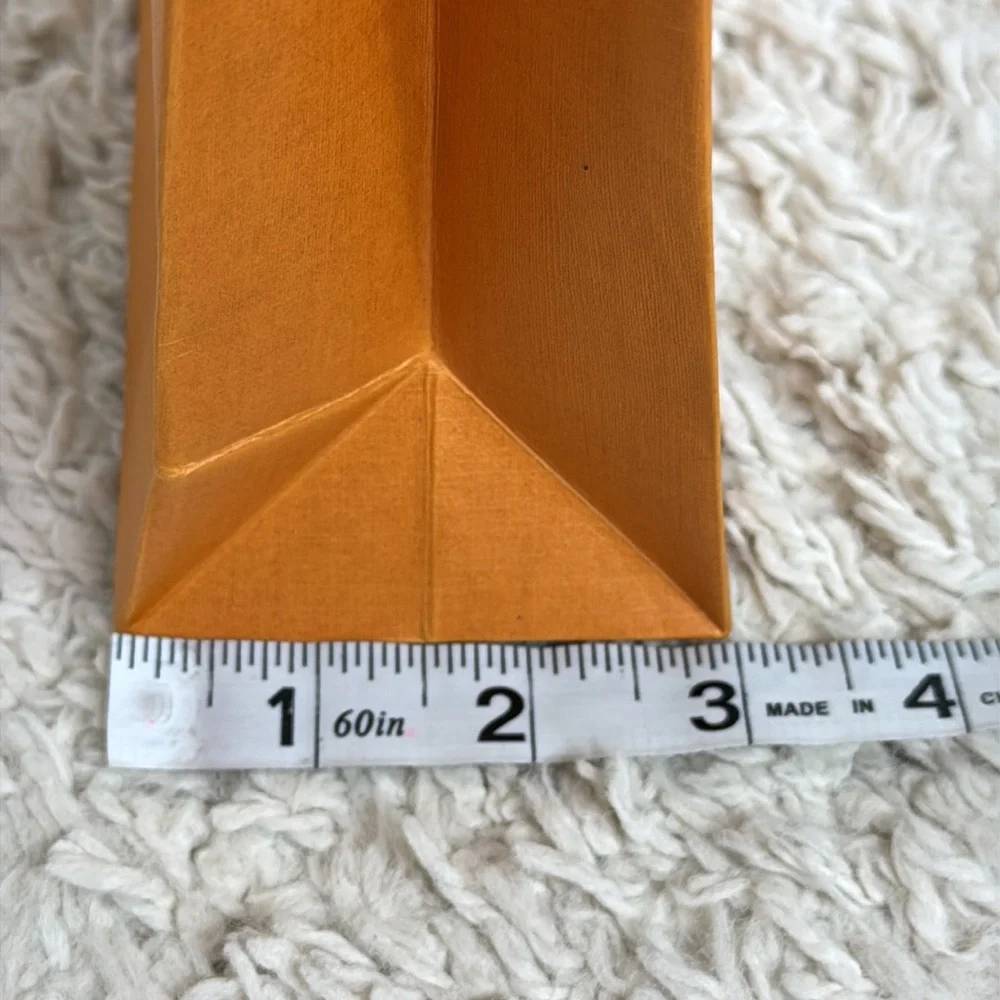Louis Vuitton Orange Black Logo Mini Shopping Bag‎